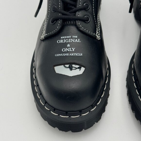 New Dr. Martens 1460 Pascal St Exposed Steel Toe Leather Boots Lace Up Combat 8 - Picture 6 of 12